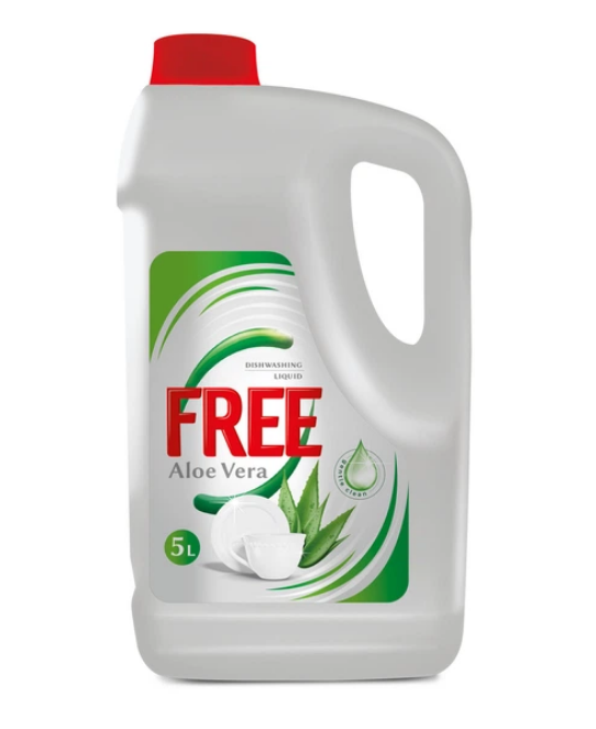 Free гель д/миття посуду 5л алое вера